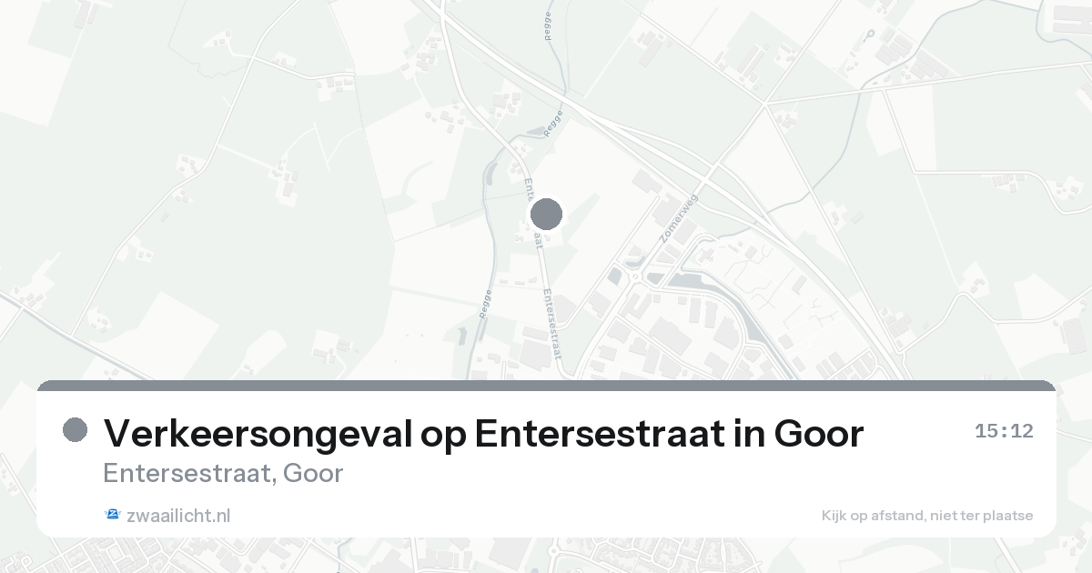 Verkeersongeval op Entersestraat in Goor — 13 aug 2026