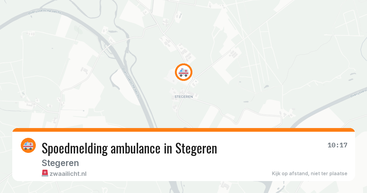 Spoedmelding ambulance in Stegeren — 8 mrt 2026