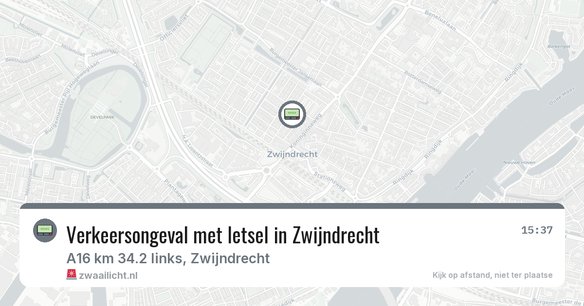 Verkeersongeval met letsel in Zwijndrecht — 4 mrt 2026