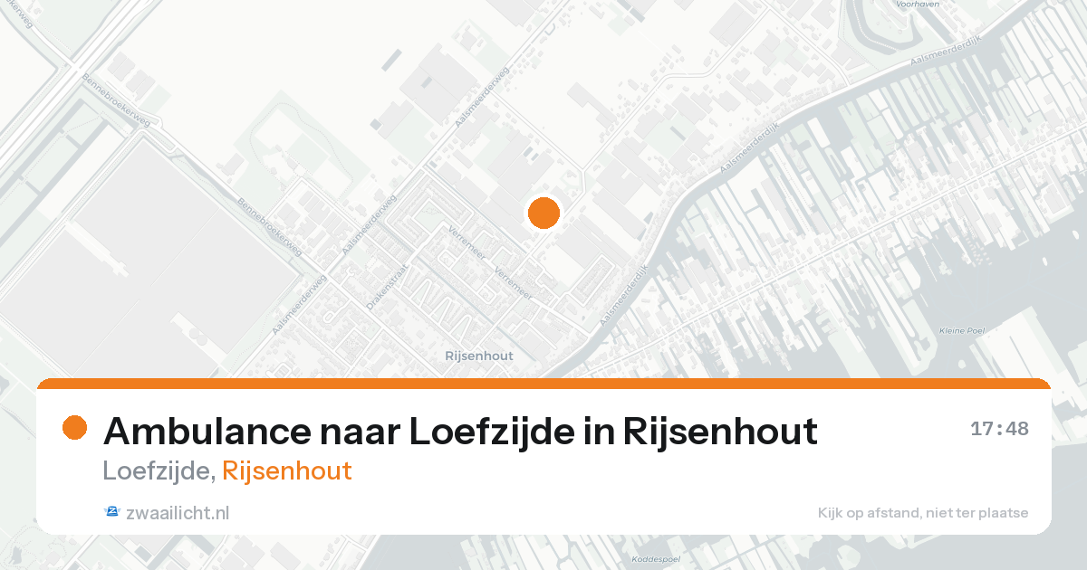Ambulance naar Loefzijde in Rijsenhout — 21 aug 2026
