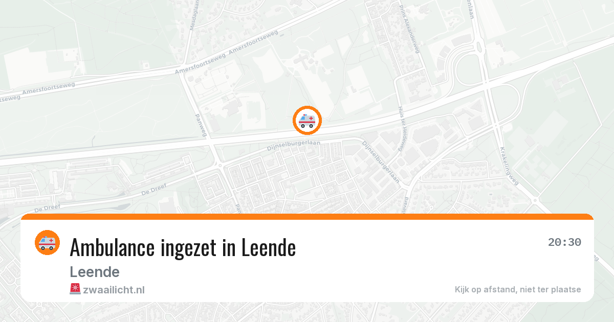 Ambulance ingezet in Leende — 29 jan 2026