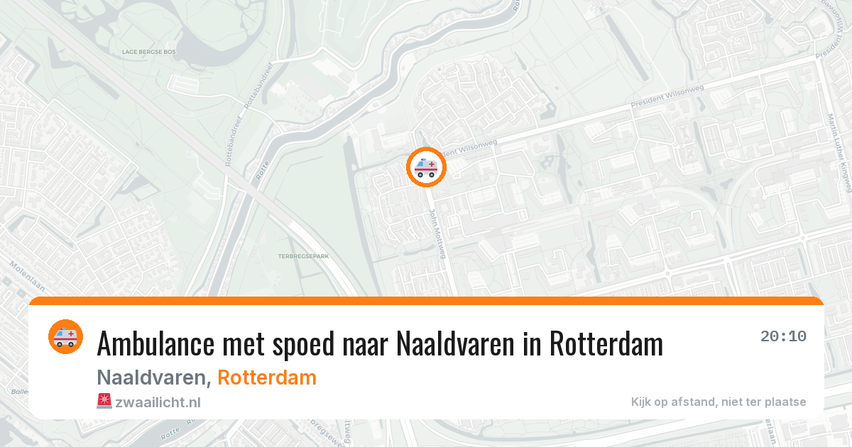 Ambulance met spoed naar Naaldvaren in Rotterdam — 27 mrt 2026