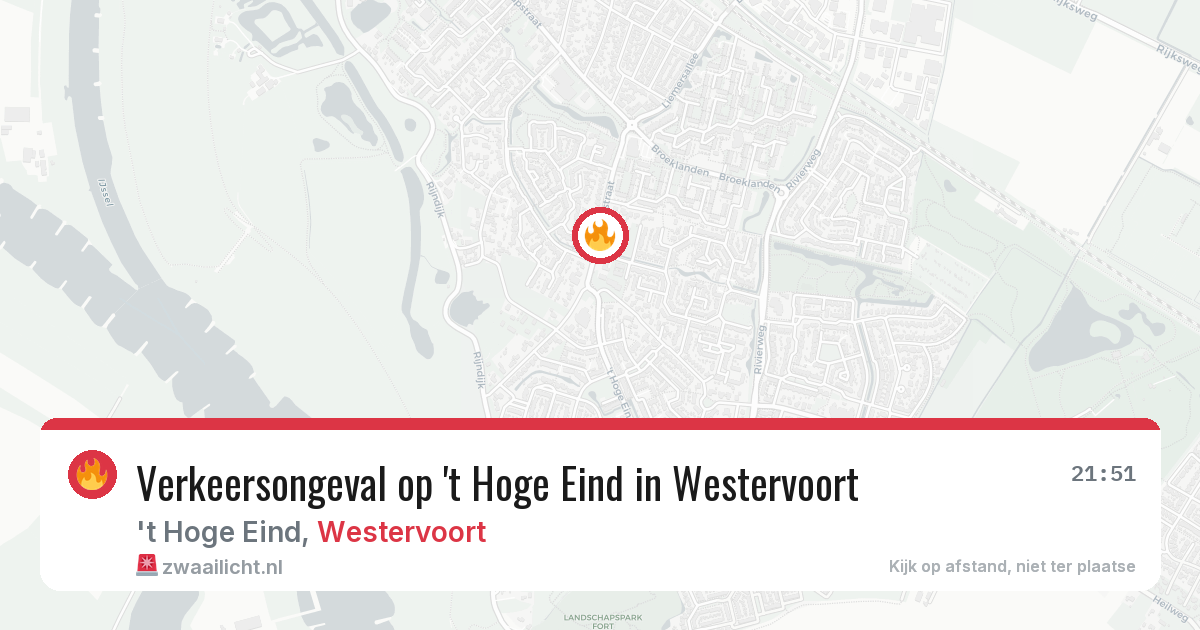Verkeersongeval op 't Hoge Eind in Westervoort — 3 apr 2026