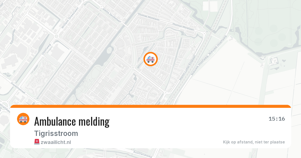 Ambulance melding — 8 feb 2026