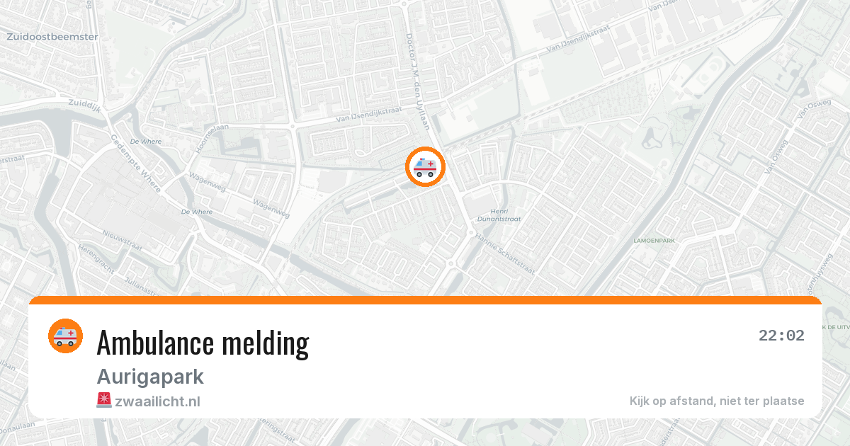 Ambulance melding — 11 apr 2026