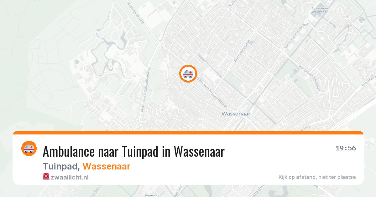 Ambulance naar Tuinpad in Wassenaar — 11 jul 2026