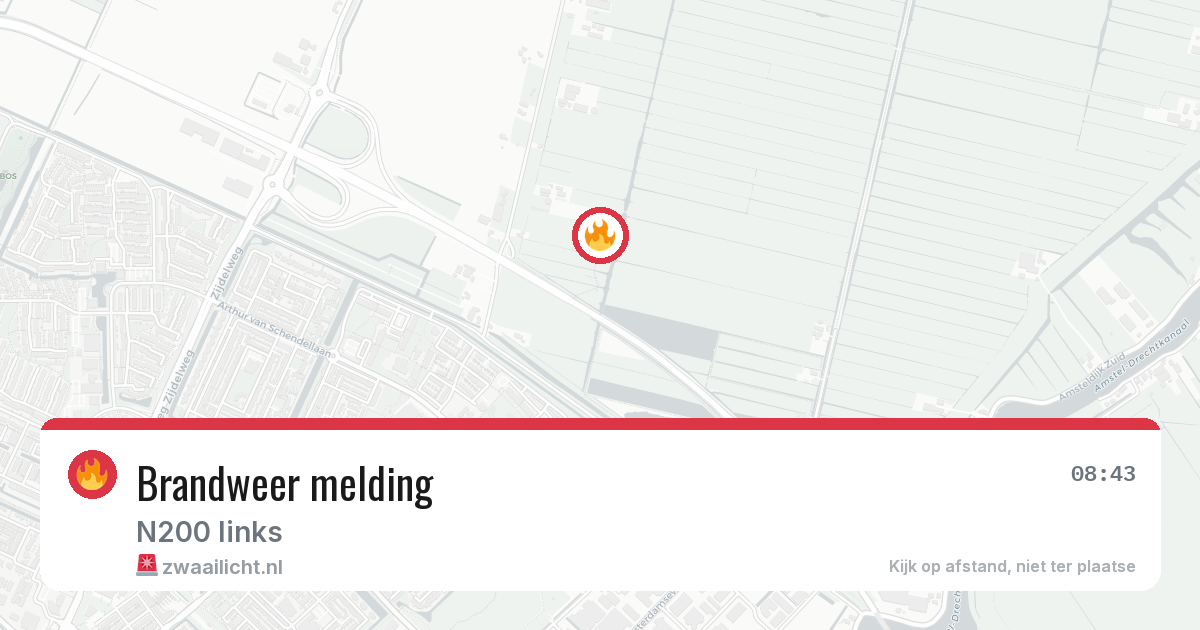 Brandweer melding — 25 jun 2026