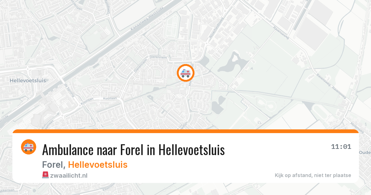 Ambulance naar Forel in Hellevoetsluis — 4 jun 2026