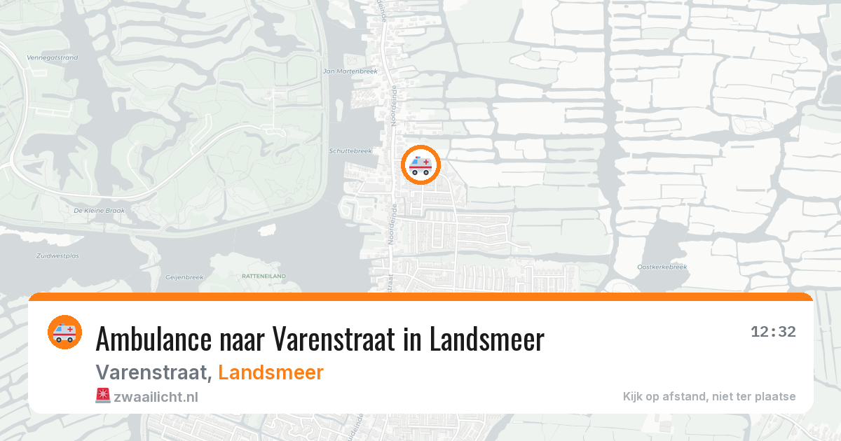 Ambulance naar Varenstraat in Landsmeer — 8 jul 2026