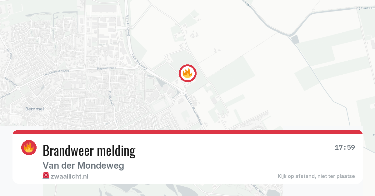Brandweer melding — 15 jun 2026