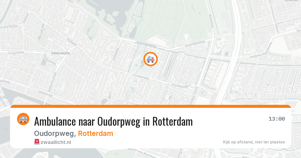 Ambulance naar Oudorpweg in Rotterdam — 23 jun 2026