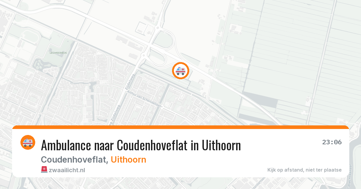 Ambulance naar Coudenhoveflat in Uithoorn — 23 apr 2026
