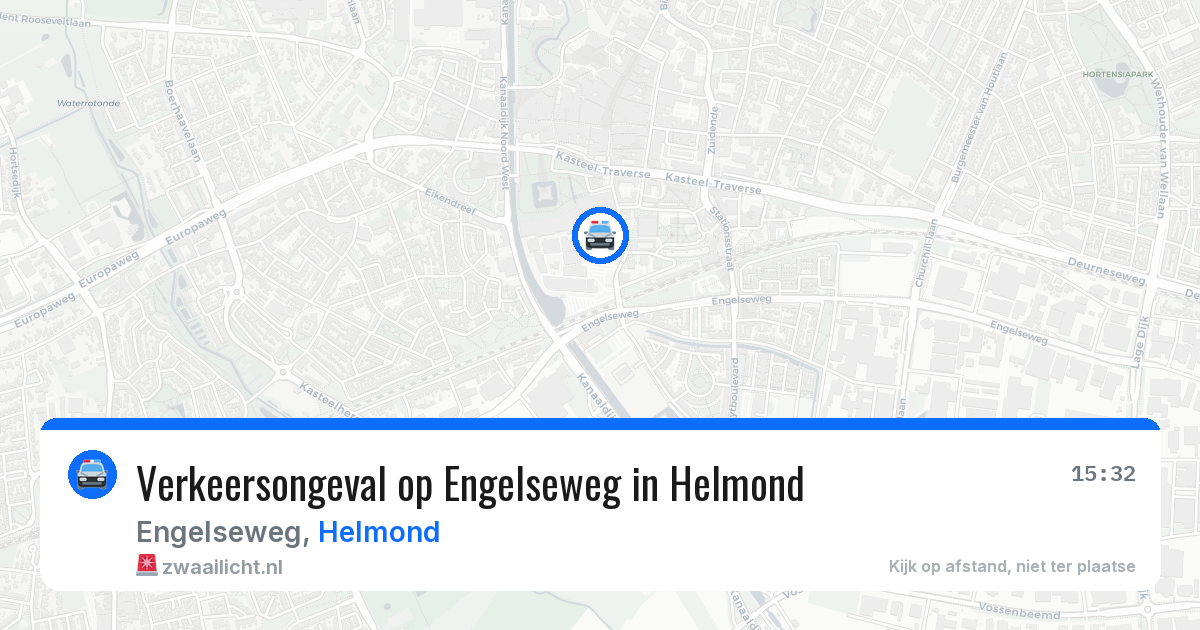 Verkeersongeval op Engelseweg in Helmond — 16 apr 2026