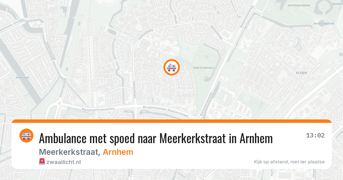 Ambulance met spoed naar Meerkerkstraat in Arnhem — 30 jan 2026