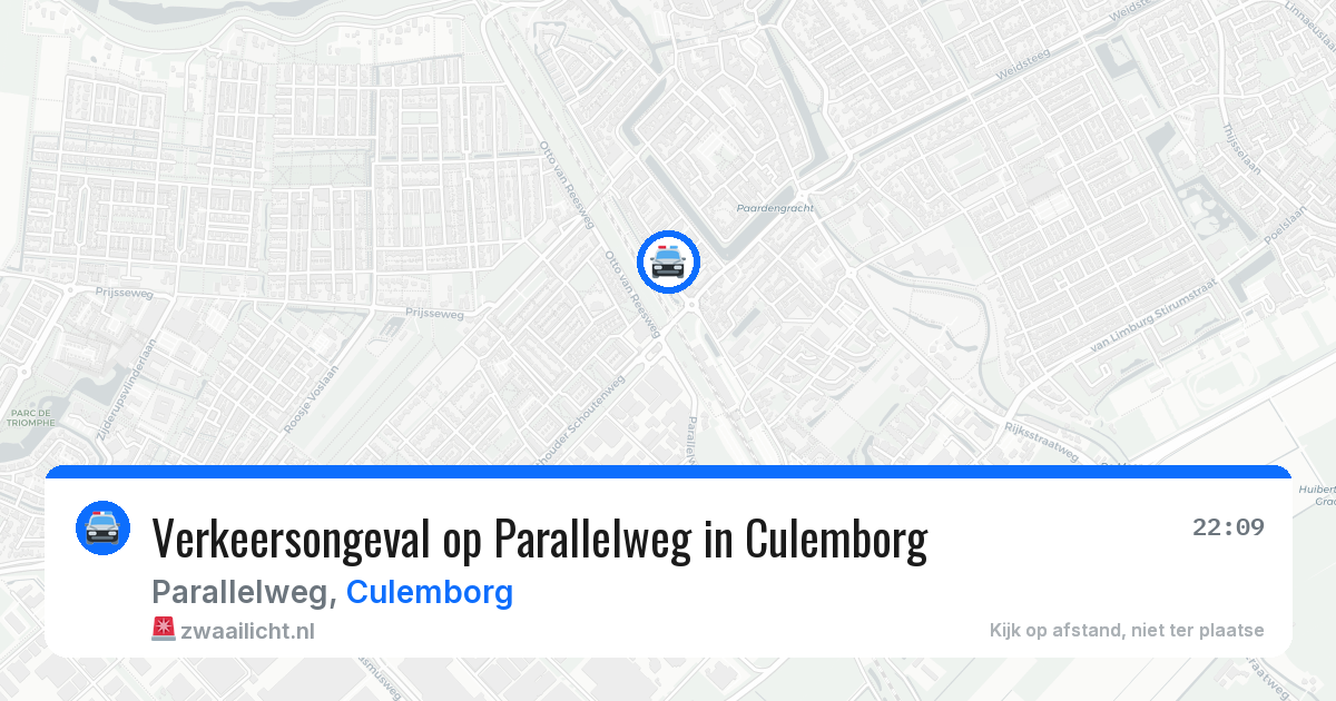 Verkeersongeval op Parallelweg in Culemborg — 20 jun 2026