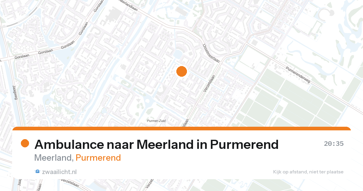 Ambulance naar Meerland in Purmerend — 28 aug 2026