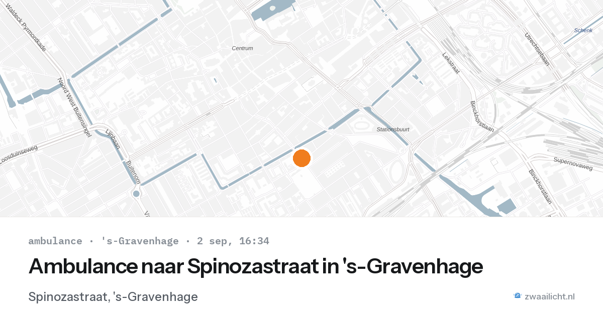 Ambulance naar Spinozastraat in 's-Gravenhage — 2 sep 2026