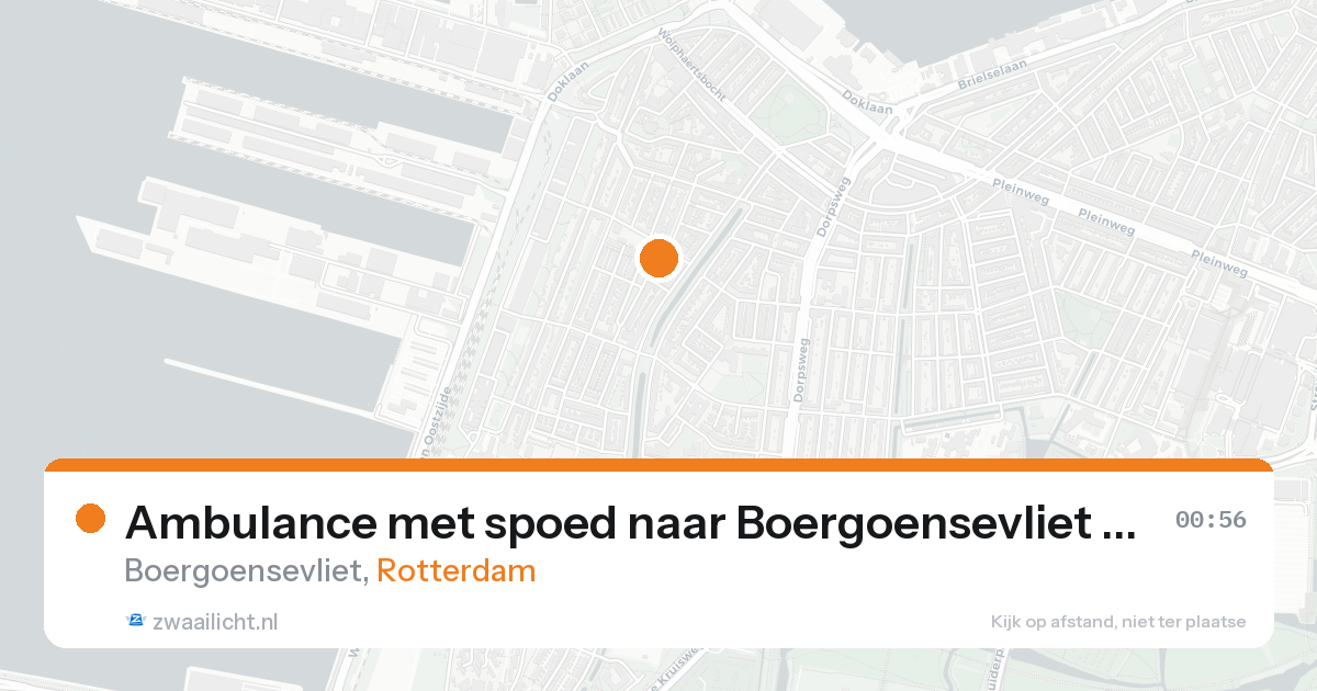Ambulance met spoed naar Boergoensevliet in Rotterdam — 18 aug 2026