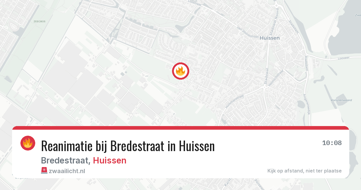 Reanimatie bij Bredestraat in Huissen — 5 mrt 2026
