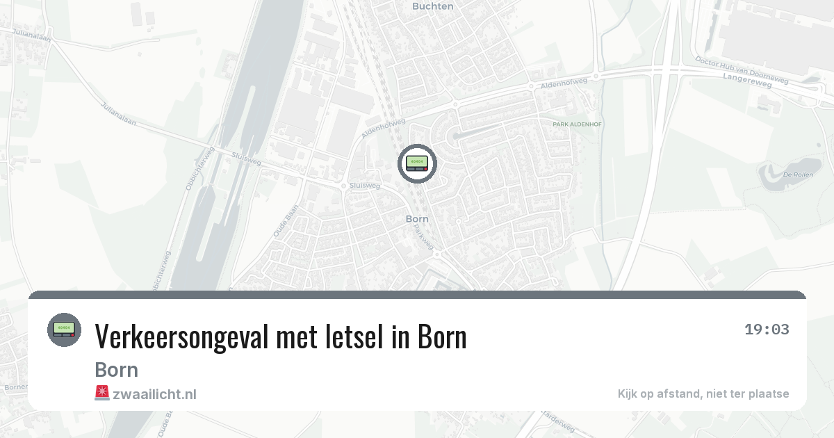 Verkeersongeval met letsel in Born — 5 mrt 2026