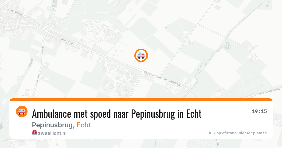 Ambulance met spoed naar Pepinusbrug in Echt — 28 jan 2026