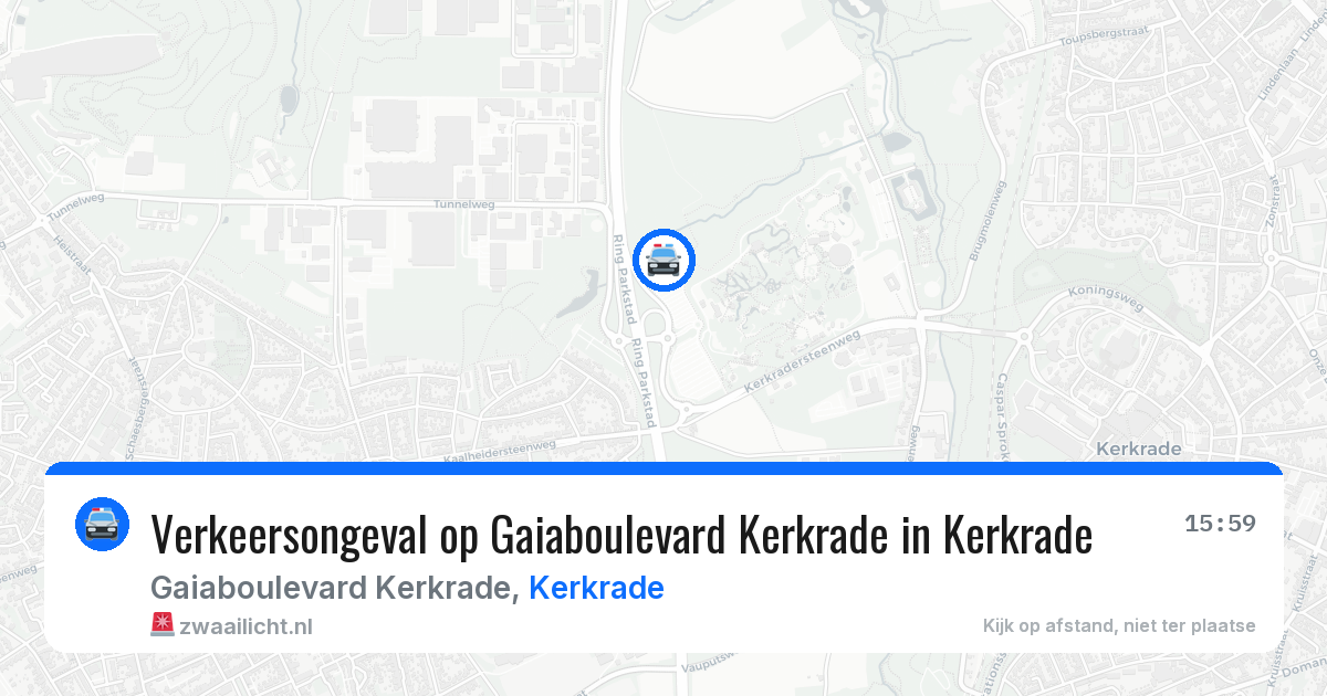 Verkeersongeval op Gaiaboulevard Kerkrade in Kerkrade — 29 mrt 2026