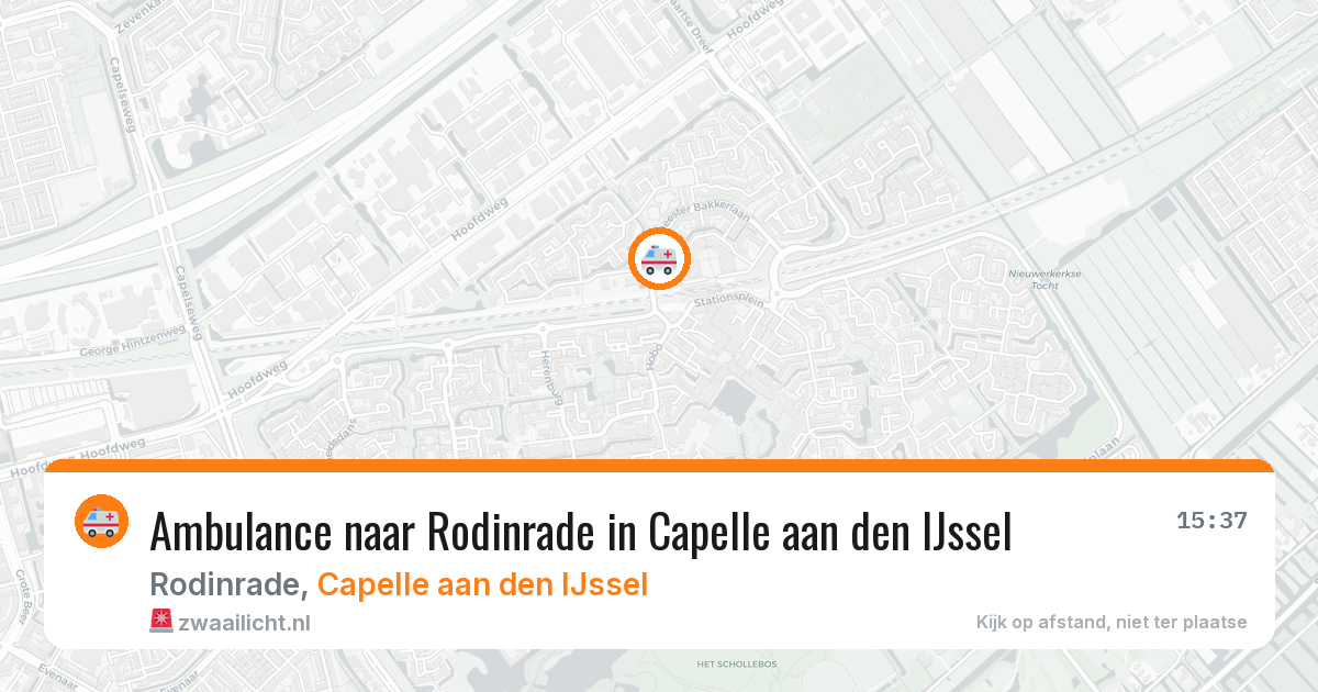 Ambulance naar Rodinrade in Capelle aan den IJssel — 25 jun 2026