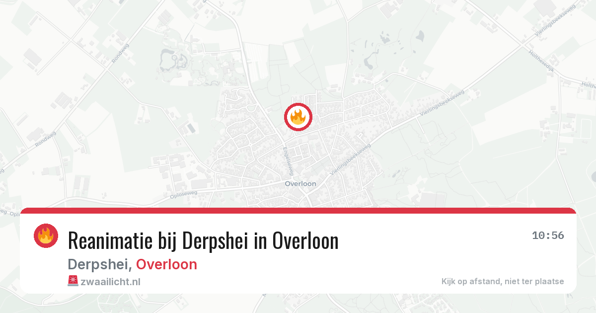 Reanimatie bij Derpshei in Overloon — 14 mei 2026