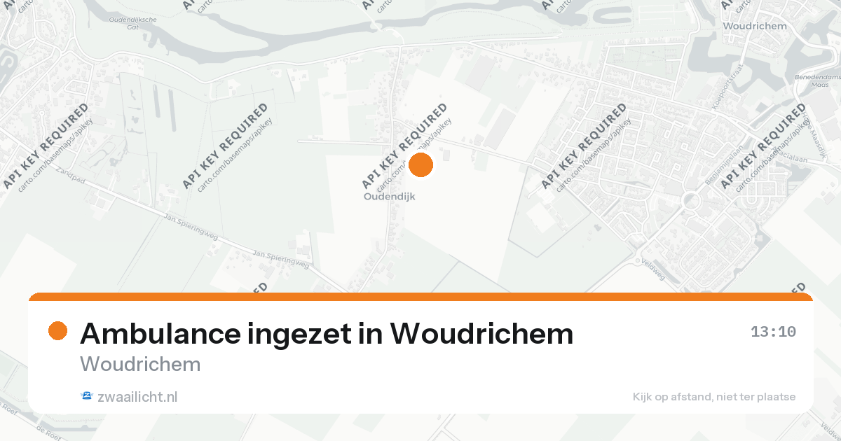 Ambulance ingezet in Woudrichem — 25 aug 2026