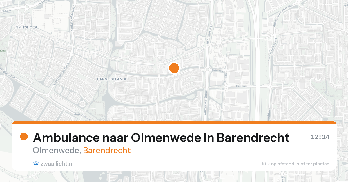 Ambulance naar Olmenwede in Barendrecht — 3 jul 2026