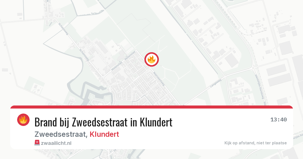 Brand bij Zweedsestraat in Klundert — 6 jun 2026