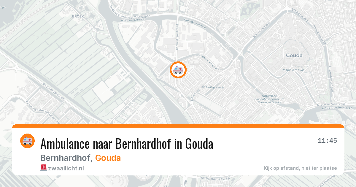 Ambulance naar Bernhardhof in Gouda — 31 mei 2026