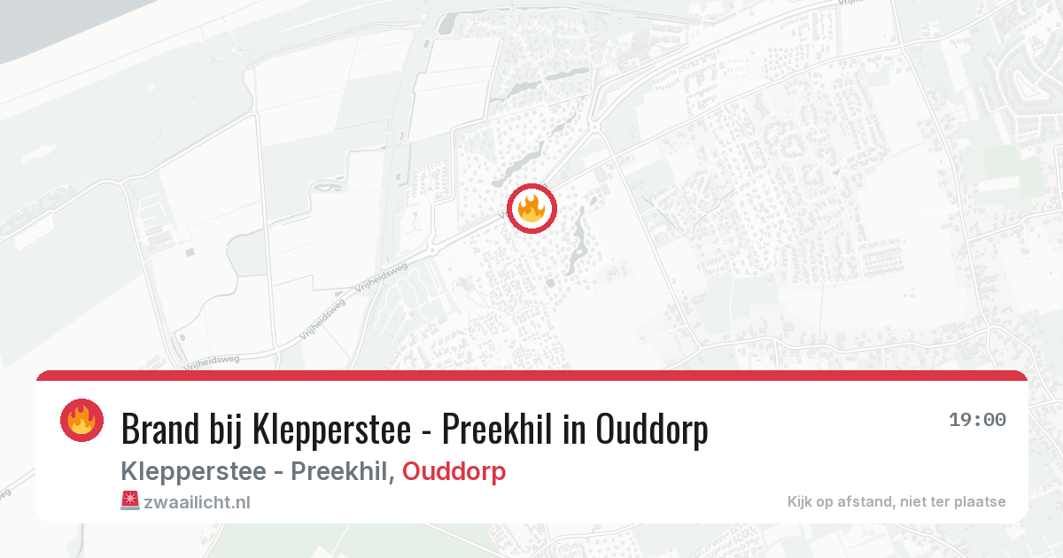 Brand bij Klepperstee - Preekhil in Ouddorp — 15 jul 2026