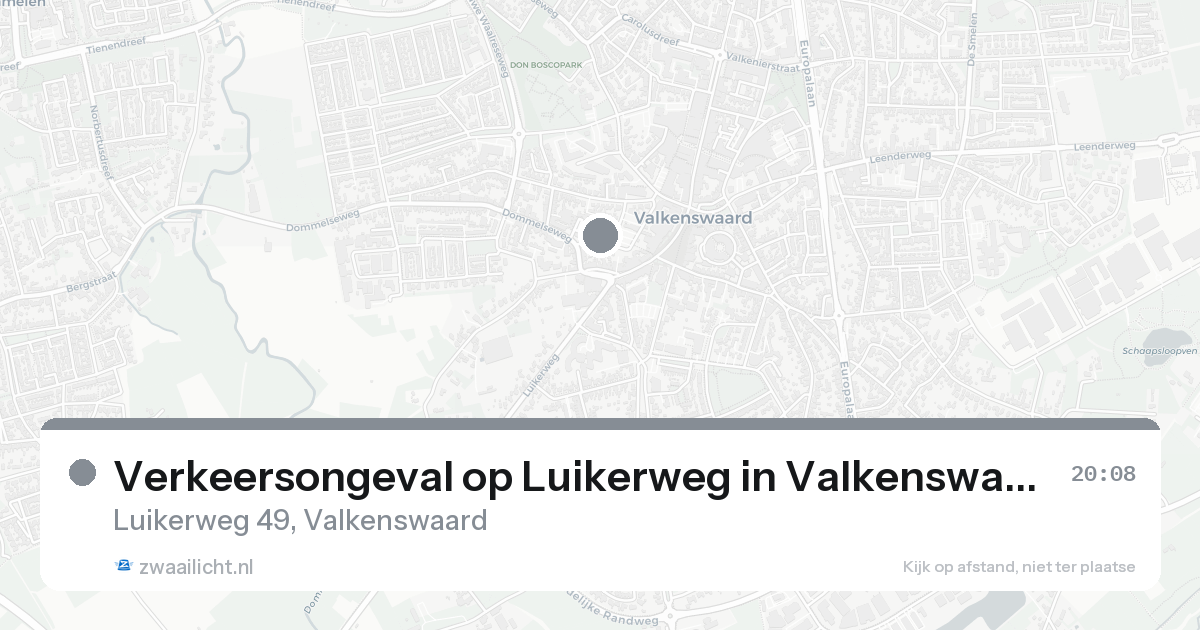 Verkeersongeval op Luikerweg in Valkenswaard — 31 jan 2026