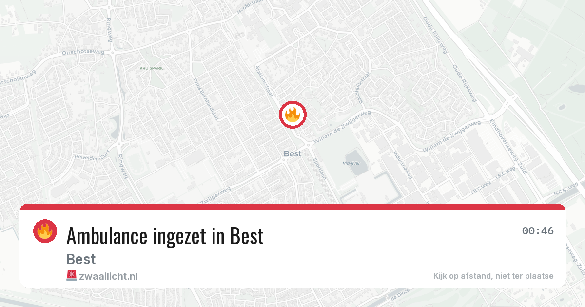 Ambulance ingezet in Best — 10 mei 2026