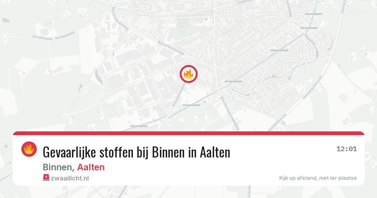 Gevaarlijke stoffen bij Binnen in Aalten — 12 jun 2026