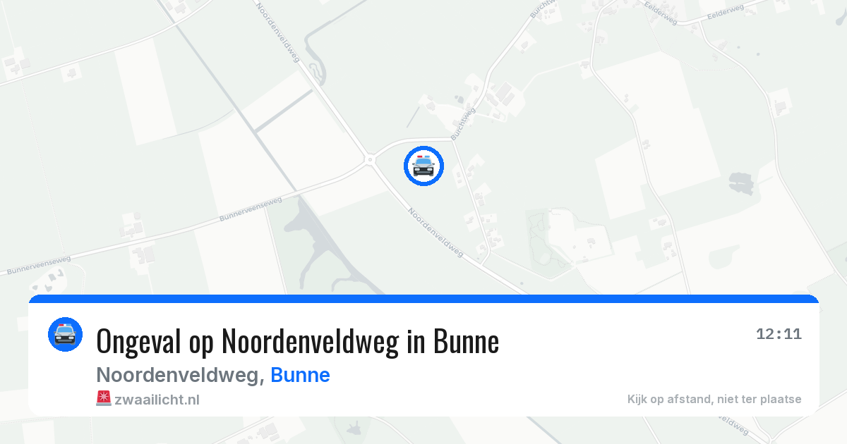 Ongeval op Noordenveldweg in Bunne — 2 jun 2026