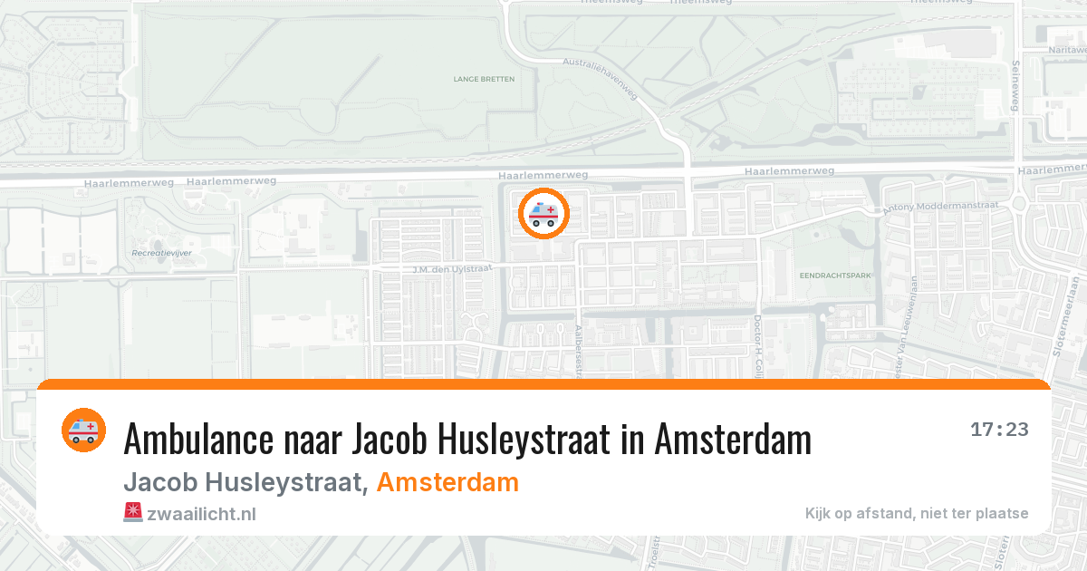Ambulance naar Jacob Husleystraat in Amsterdam — 12 jul 2026