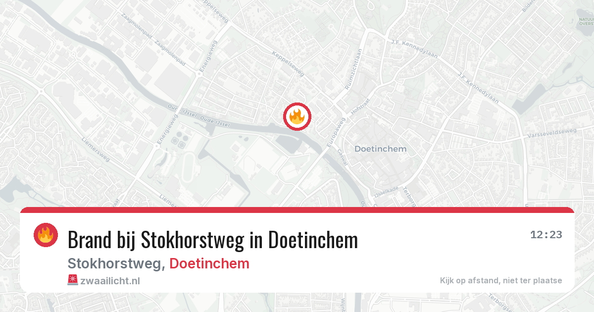 Brand bij Stokhorstweg in Doetinchem — 19 mei 2026