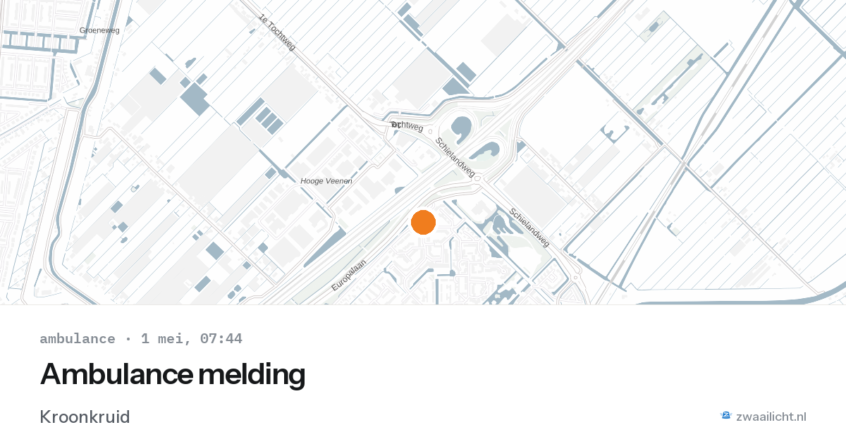 Ambulance melding — 1 mei 2026