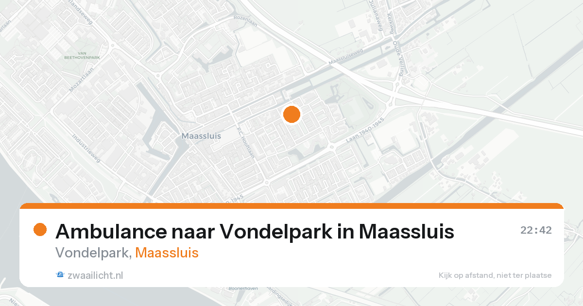 Ambulance naar Vondelpark in Maassluis — 7 feb 2026