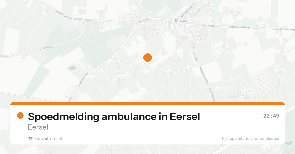 Spoedmelding ambulance in Eersel — 7 feb 2026