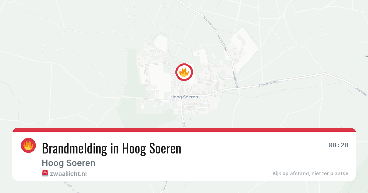 Brandmelding in Hoog Soeren — 28 mei 2026