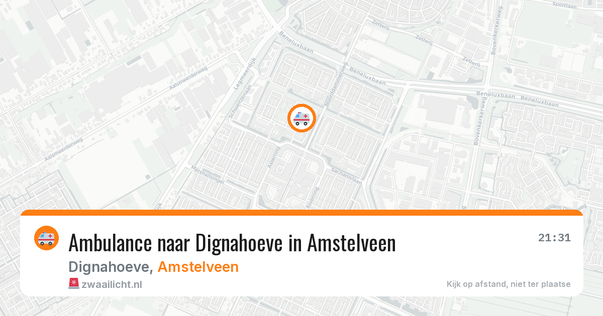 Ambulance naar Dignahoeve in Amstelveen — 29 jan 2026