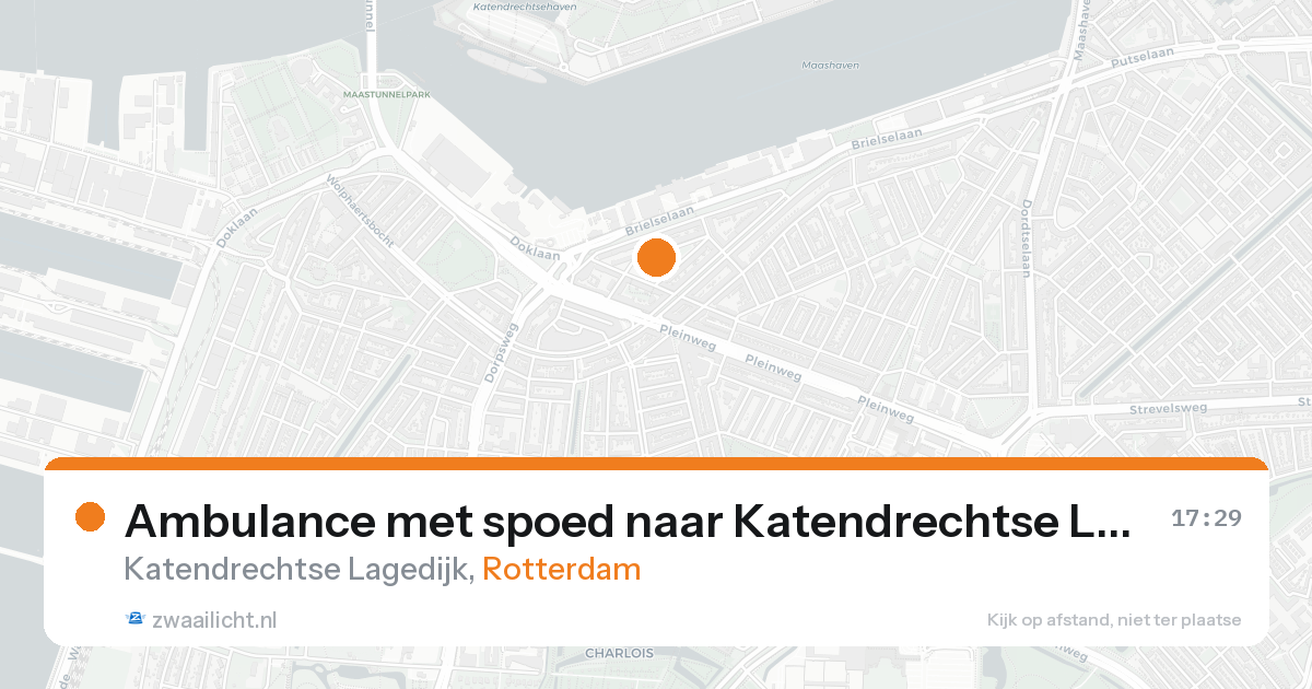 Ambulance met spoed naar Katendrechtse Lagedijk in Rotterdam — 24 aug 2026