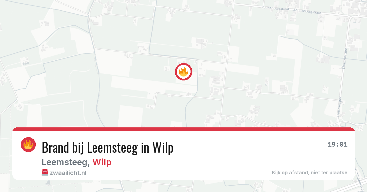 Brand bij Leemsteeg in Wilp — 29 jul 2026