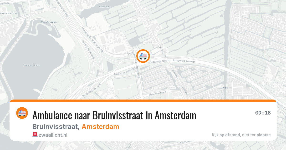 Ambulance naar Bruinvisstraat in Amsterdam — 8 mei 2026
