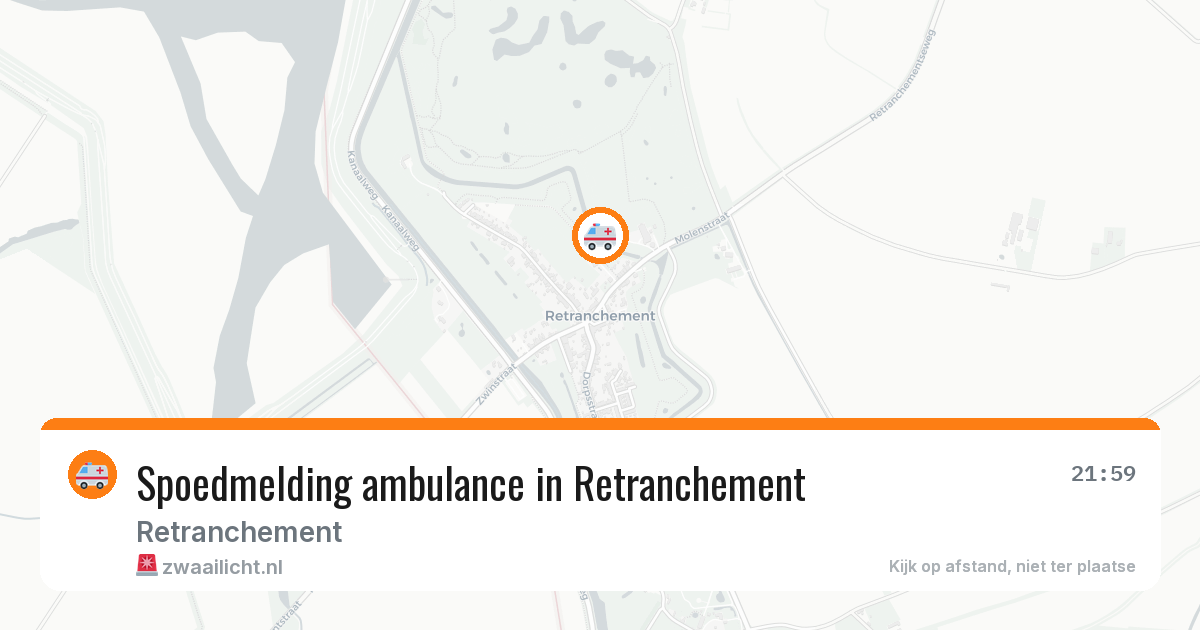 Spoedmelding ambulance in Retranchement — 22 mei 2026