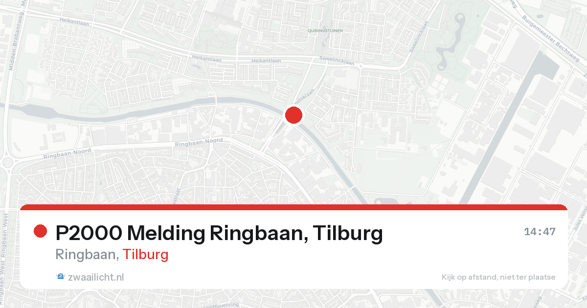 P2000 Melding Ringbaan, Tilburg — 30 jan 2026