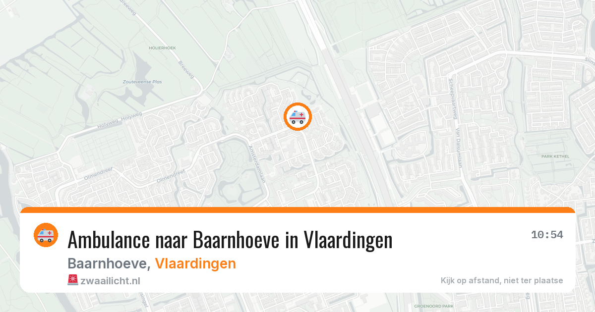 Ambulance naar Baarnhoeve in Vlaardingen — 21 mei 2026